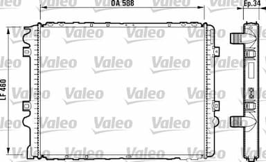 Radiators, Motora dzesēšanas sistēma VALEO 732569 1