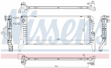 Radiators, Motora dzesēšanas sistēma NISSENS 69711 6