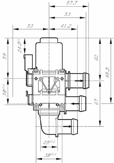 Dzesēšanas šķidruma regulēšanas vārsts BOSCH 1 147 412 213 5