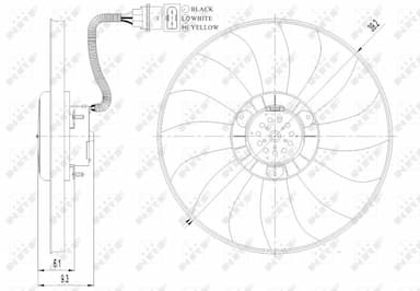 Ventilators, Motora dzesēšanas sistēma NRF 47410 2