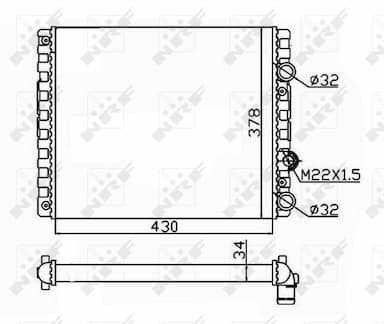 Radiators, Motora dzesēšanas sistēma NRF 509519 4