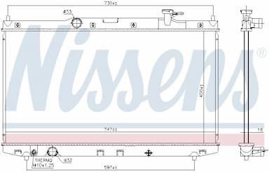 Radiators, Motora dzesēšanas sistēma NISSENS 606841 5