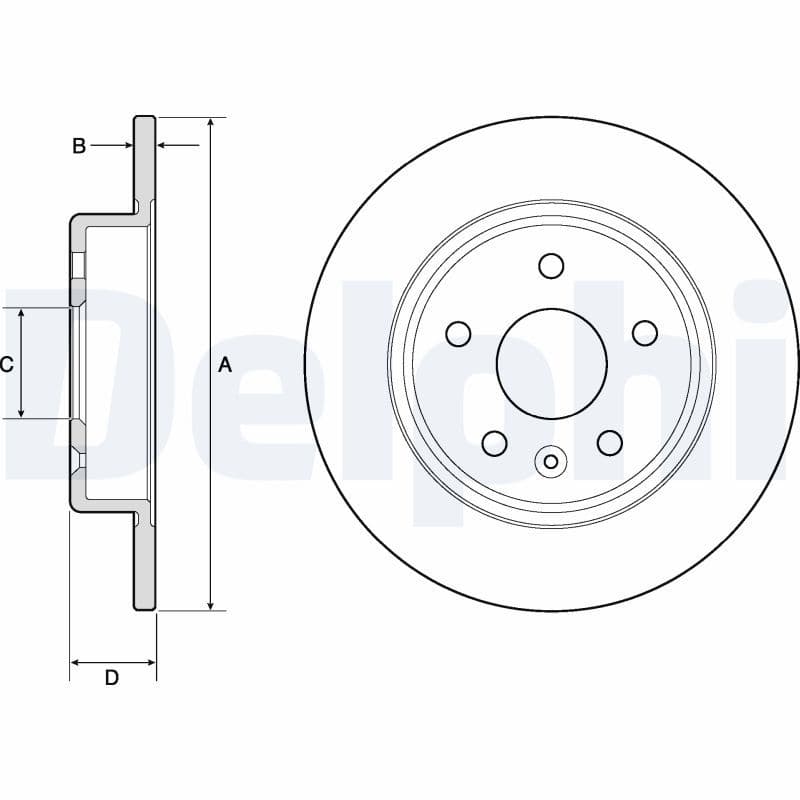 Bremžu diski DELPHI BG4761C 1