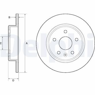 Bremžu diski DELPHI BG4761C 1