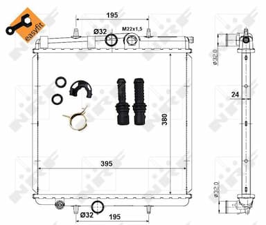 Radiators, Motora dzesēšanas sistēma NRF 509523 5