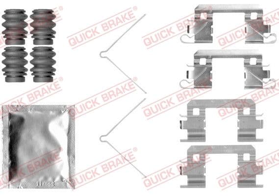 Piederumu komplekts, Disku bremžu uzlikas QUICK BRAKE 109-1811 1