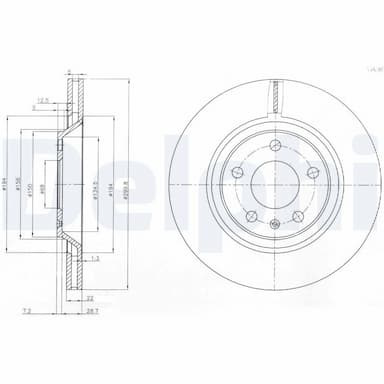 Bremžu diski DELPHI BG3997 1