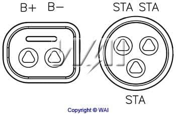 Ģeneratora sprieguma regulators WAI H0506 2