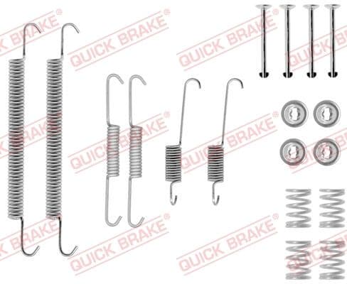 Piederumu komplekts, Bremžu loki QUICK BRAKE 105-0757 1