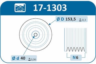 Piedziņas skriemelis, Kloķvārpsta IJS GROUP 17-1303 2