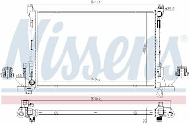 Radiators, Motora dzesēšanas sistēma NISSENS 630793 5