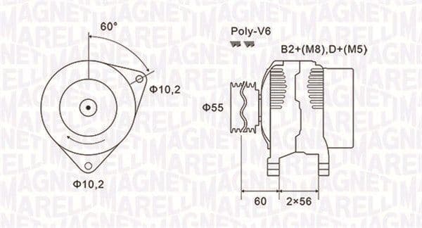 Ģenerators MAGNETI MARELLI 063731577010 1