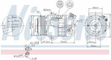 Kompresors, Gaisa kond. sistēma NISSENS 89392 5