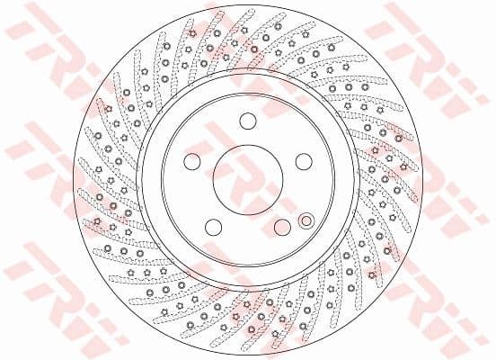 Bremžu diski TRW DF6433S 1