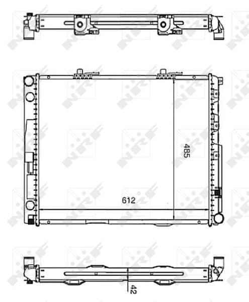 Radiators, Motora dzesēšanas sistēma NRF 58253 1