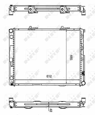 Radiators, Motora dzesēšanas sistēma NRF 58253 1