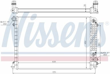 Radiators, Motora dzesēšanas sistēma NISSENS 60241 5