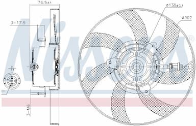 Ventilators, Motora dzesēšanas sistēma NISSENS 85716 6