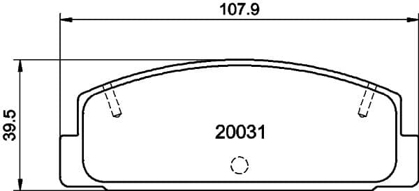 Bremžu uzliku kompl., Disku bremzes HELLA 8DB 355 016-761 1