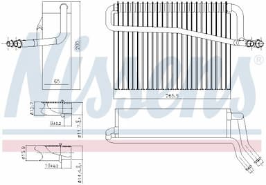 Iztvaikotājs, Gaisa kondicionēšanas sistēma NISSENS 92091 6