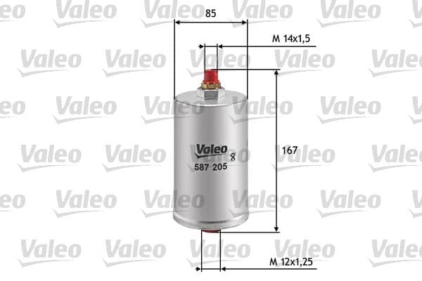 Degvielas filtrs VALEO 587205 1