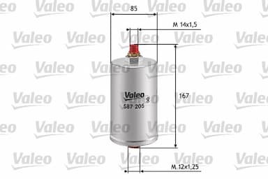 Degvielas filtrs VALEO 587205 1