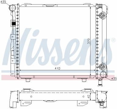 Radiators, Motora dzesēšanas sistēma NISSENS 62650 5