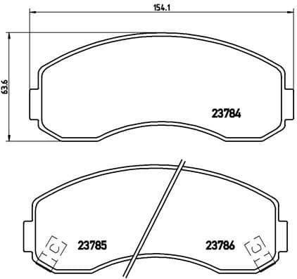 Bremžu uzliku kompl., Disku bremzes BREMBO P 99 003 1