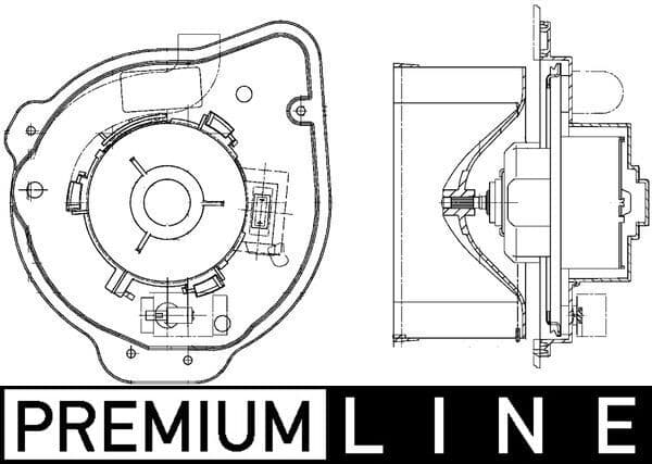 Salona ventilators MAHLE AB 135 000P 1