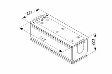 Startera akumulatoru baterija BOSCH 0 092 T40 780 5