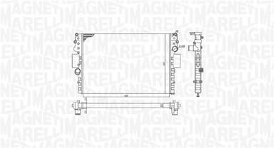 Radiators, Motora dzesēšanas sistēma MAGNETI MARELLI 350213183800 2