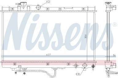 Radiators, Motora dzesēšanas sistēma NISSENS 647771 6