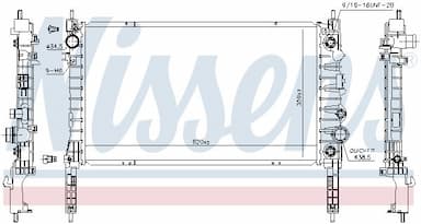 Radiators, Motora dzesēšanas sistēma NISSENS 606053 5