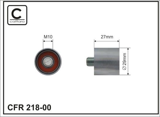 Spriegotājrullītis, Gāzu sadales mehānisma piedziņas siksna CAFFARO 218-00 1