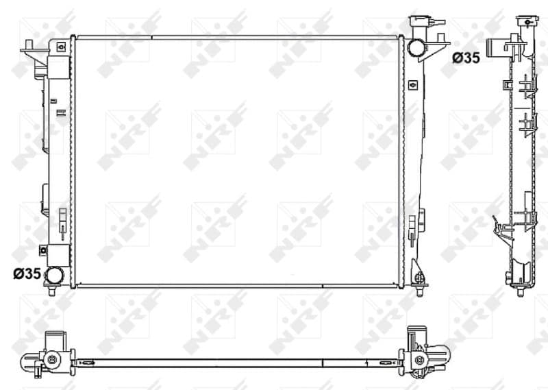 Radiators, Motora dzesēšanas sistēma NRF 53052 1