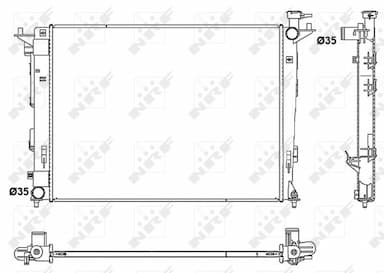 Radiators, Motora dzesēšanas sistēma NRF 53052 1