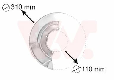 Dubļu sargs, Bremžu disks VAN WEZEL 5874372 1