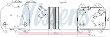 Eļļas radiators, Motoreļļa NISSENS 90995 5