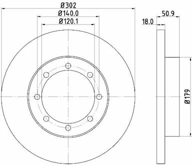 Bremžu diski HELLA 8DD 355 117-281 4