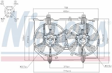 Ventilators, Motora dzesēšanas sistēma NISSENS 85279 6