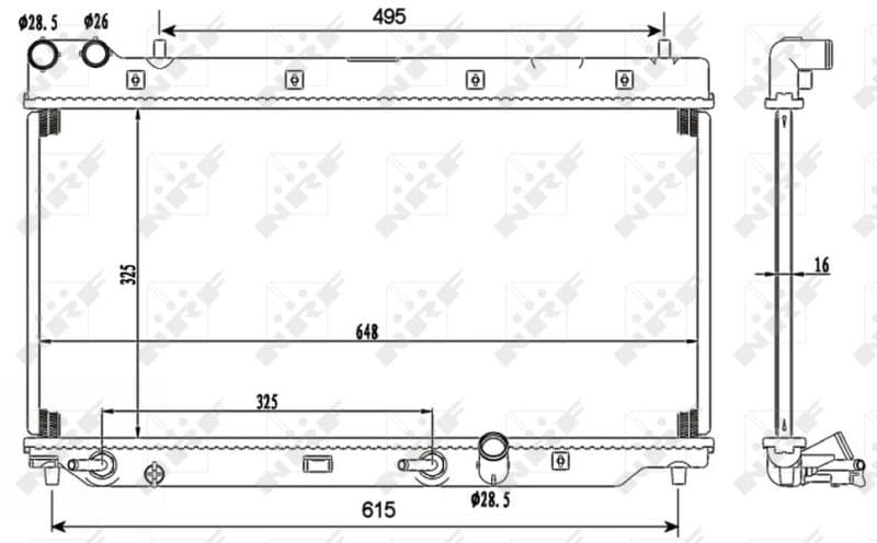 Radiators, Motora dzesēšanas sistēma NRF 53110 1