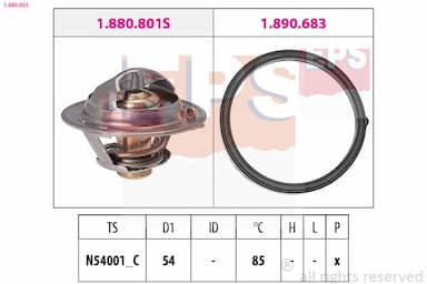 Termostats, Dzesēšanas šķidrums EPS 1.880.803 1