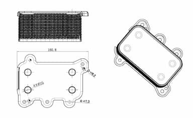 Eļļas radiators, Motoreļļa NRF 31850 5