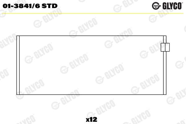 Klaņa gultnis GLYCO 01-3841/6 STD 1