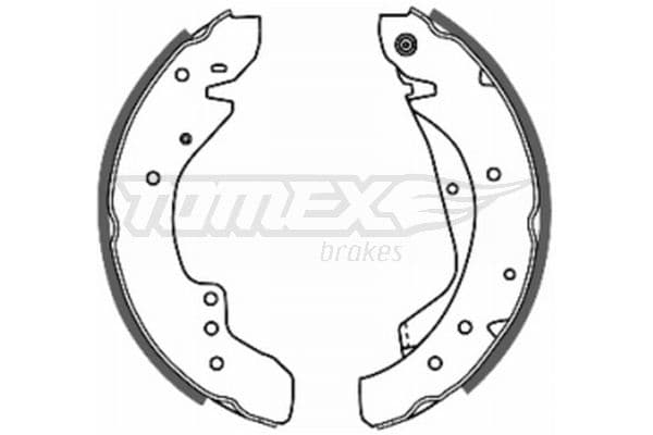 Bremžu loku komplekts TOMEX Brakes TX 20-59 1