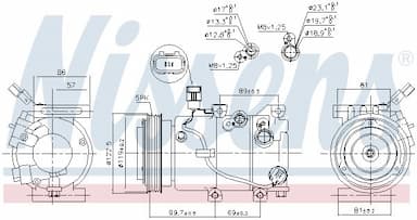 Kompresors, Gaisa kond. sistēma NISSENS 890241 6