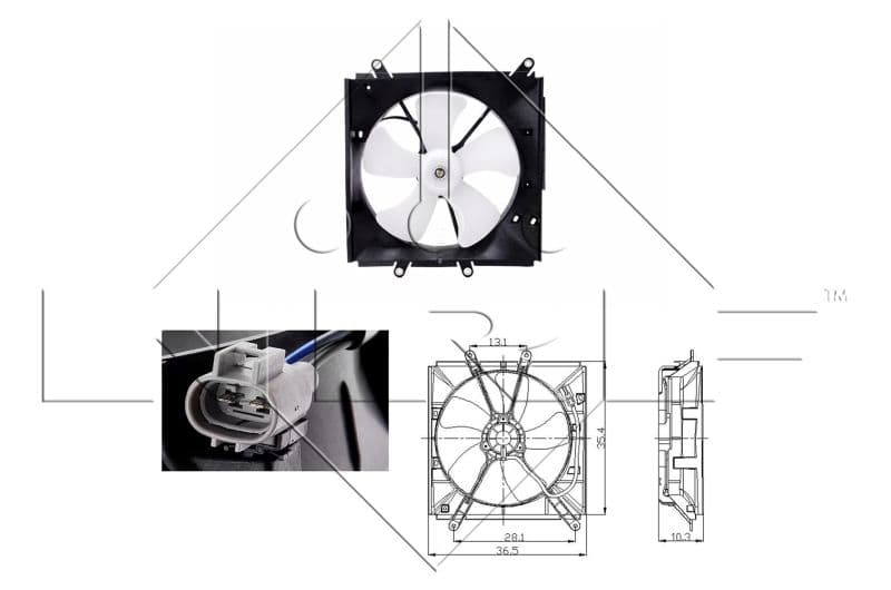 Ventilators, Motora dzesēšanas sistēma NRF 47016 1