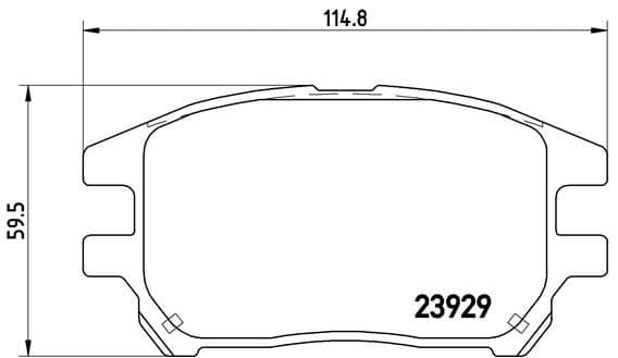 Bremžu uzliku kompl., Disku bremzes BREMBO P 56 050 1