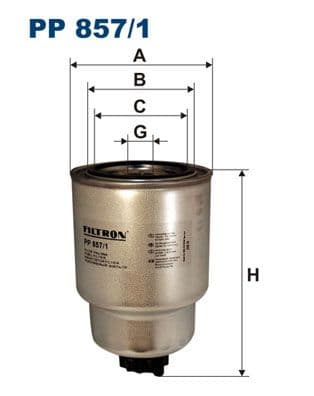 Degvielas filtrs FILTRON PP 857/1 1