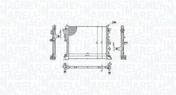 Radiators, Motora dzesēšanas sistēma MAGNETI MARELLI 350213214300 1